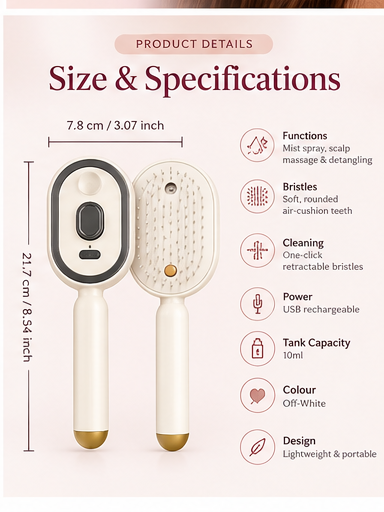 Zelovia™ Electric Misting & Easy Clean Brush
