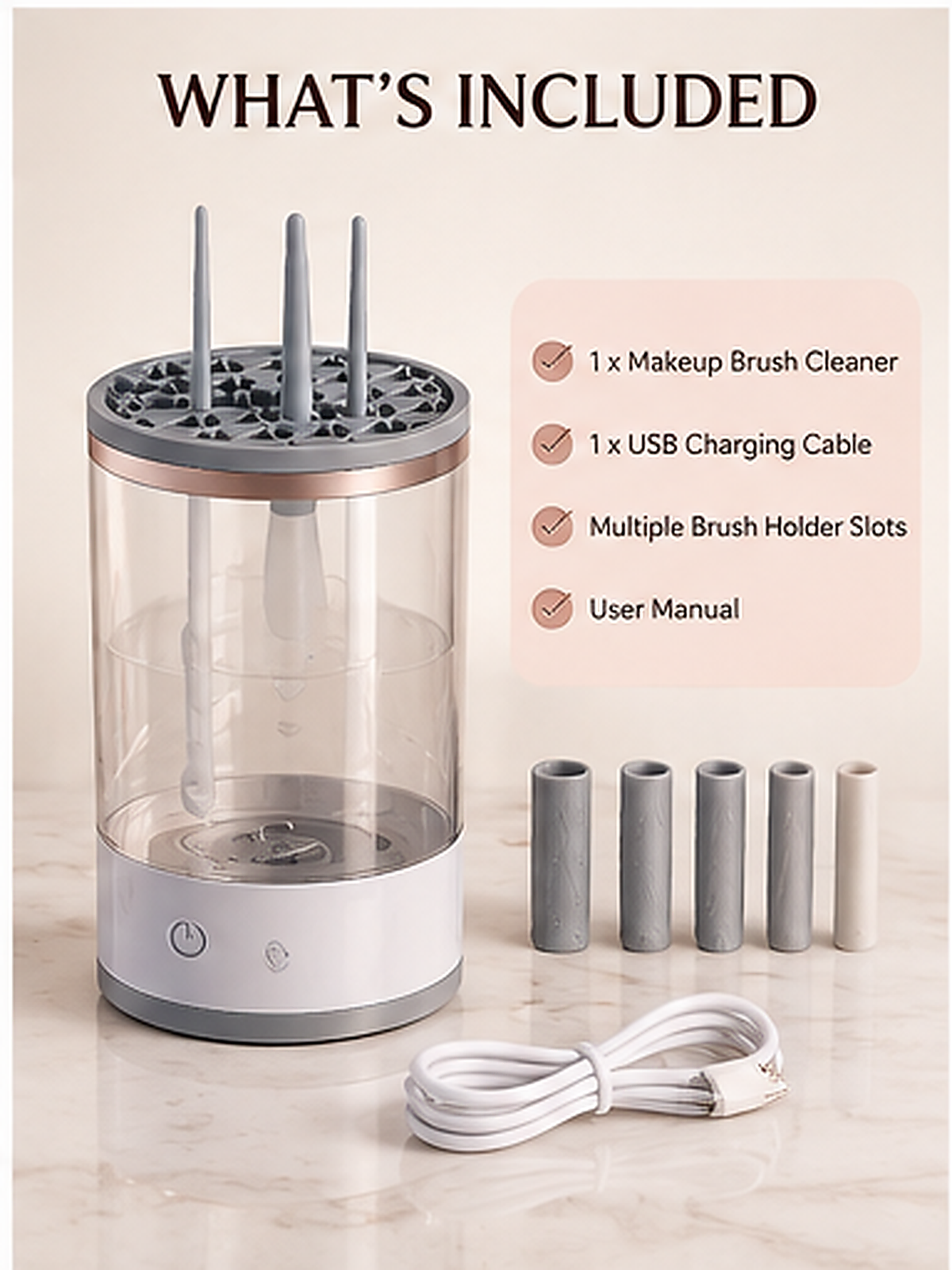 Zelovia™ Electric Makeup Brush Cleaner