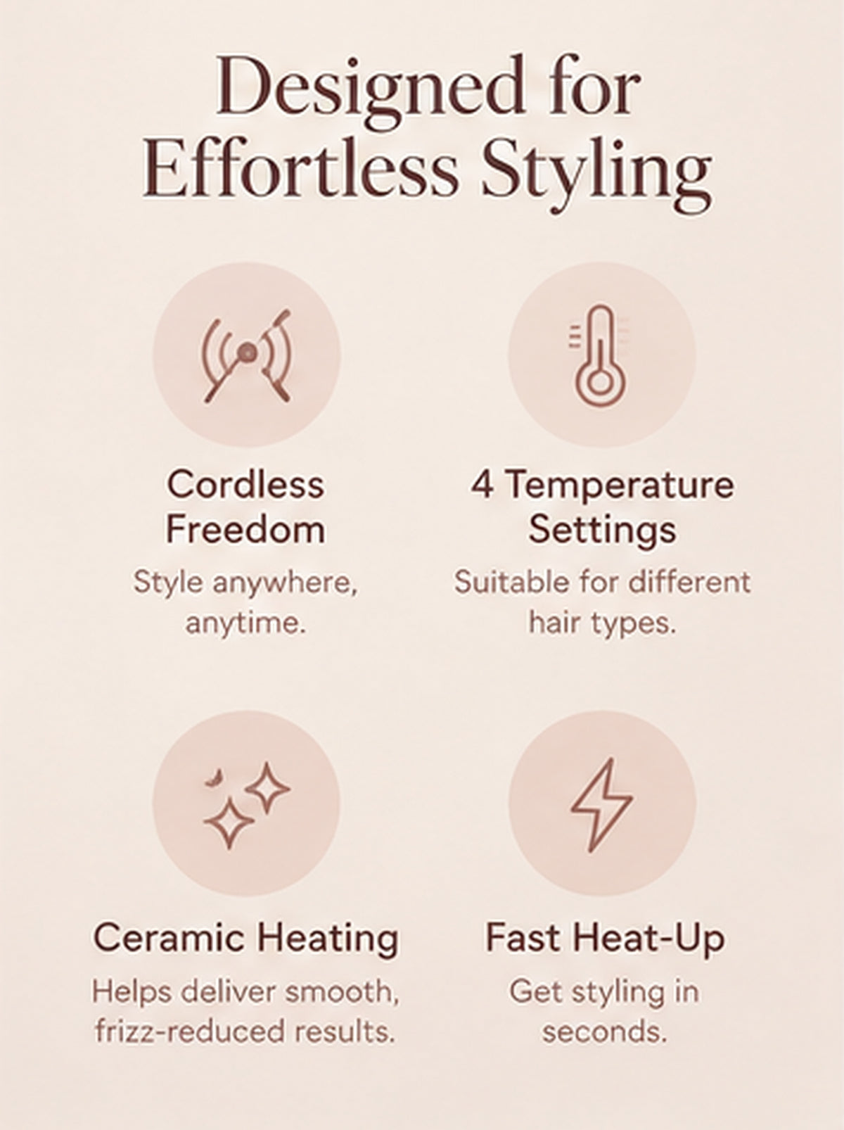 Zelovia™ Cordless Hair Straightening Comb