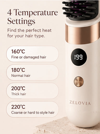 Zelovia™ Cordless Hair Straightening Comb