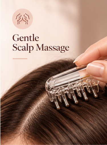 Zelovia™ Essential Oil Scalp Massage & Applicator Comb