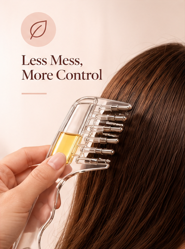 Zelovia™ Essential Oil Scalp Massage & Applicator Comb
