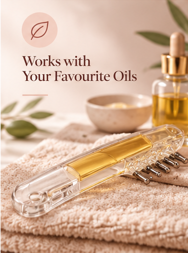 Zelovia™ Essential Oil Scalp Massage & Applicator Comb